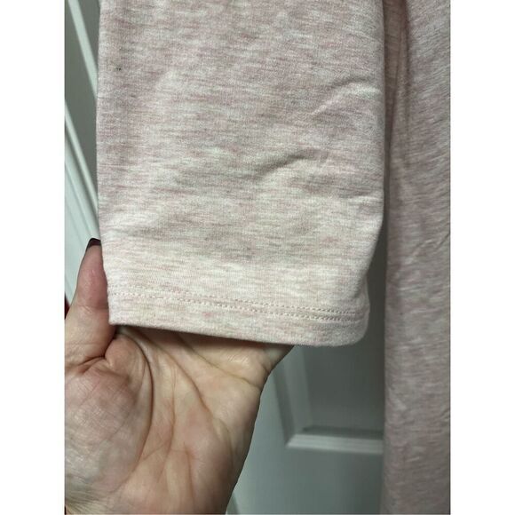 Greige Pink & Tan Space Dye Open Chest Cozy T-Shirt Dress sz 2X NWT - Picture 5 of 10